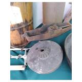 Vintage kitchen tools, window scree...