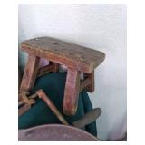 Vintage kitchen tools, window scree...