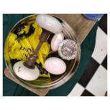 vintage ironing board and potty cha...
