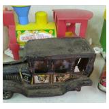 Fisher Price Circus train, metal ca...