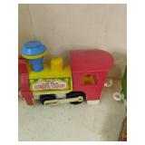 Fisher Price Circus train, metal ca...