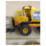 Vintage toy trucks includes Tonka m...