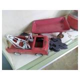 Vintage toy trucks includes Tonka m...