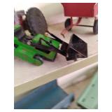 vintage toy trucks, including John ...