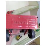 vintage toy trucks, including John ...
