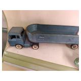 vintage toy trucks, including John ...