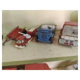 vintage metal trucks Fisher Price b...