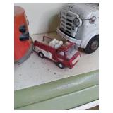 vintage metal trucks Fisher Price b...