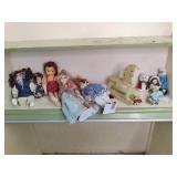 vintage dolls some are porcelain se...