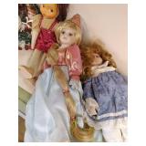 vintage dolls some are porcelain se...
