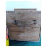 Vintage oval picture, wood crate, c...