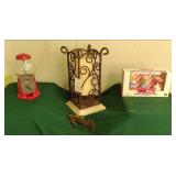 Kellogs figurines, candle holder an...