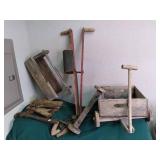 Wood wagon, tool box tools and plan...