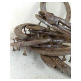 horseshoes & other vintage Farm imp...