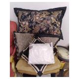 vintage side chair and pillows...