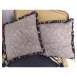 vintage side chair and pillows...