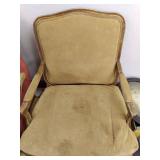 vintage side chair and pillows...