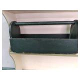 vintage wood toolbox wrenches see p...