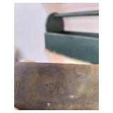 vintage wood toolbox wrenches see p...