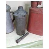 2 vintage crates, lantern, gas, & o...