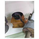 2 vintage crates, lantern, gas, & o...