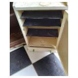 3 vintage furniture items. medicine...