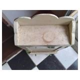 3 vintage furniture items. medicine...