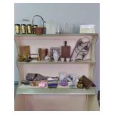 Large lot of home decor, Tea set, g...