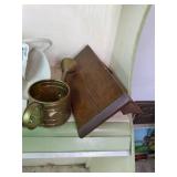 Large lot of home decor, Tea set, g...