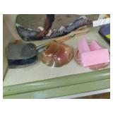 Large lot of home decor, Tea set, g...