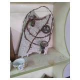 Large lot of home decor, Tea set, g...