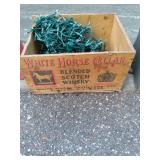 vintage wood white horse seller ble...