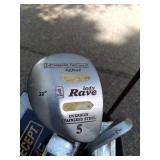 personalized golf bag full of clubs...