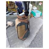 personalized golf bag full of clubs...