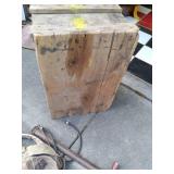 vintage wood box, manual fan, huge ...