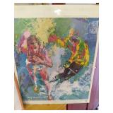 one framed wall art piece, and 2 po...