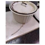 2 large outdoor planter, 2 vintage ...