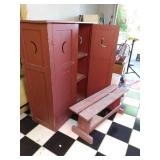 vintage wardrobe 43.25"×19.25"× 5...