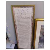 4 framed art pieces *See photos*...