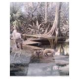 2 wall art pieces (one is tapestry ...