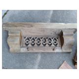 Vintage Wall Shelf Coat Rack 35"×7...