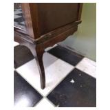 vintage cabinet, one leg is broken ...
