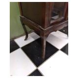 vintage cabinet, one leg is broken ...