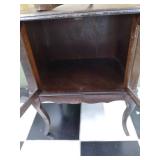 vintage cabinet, one leg is broken ...