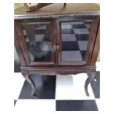 vintage cabinet, one leg is broken ...