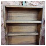 5 tier white painted vintage shelf ...
