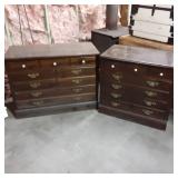 Set of Heavy wood Matching Dressers...
