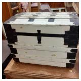 Ivory and Black Vintage Storage Che...