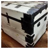 Ivory and Black Vintage Storage Che...