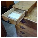 Solid Wood Vintage Buffet with orna...